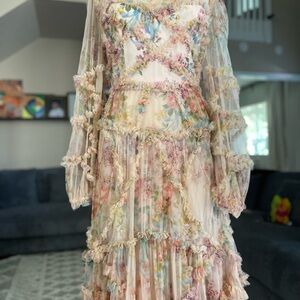 Needle & Thread Floral Lace Maxi Dress